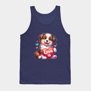 Australian Shepherd Kids Tank Top